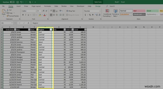 Excel में कॉलम कैसे मूव करें