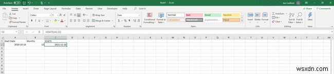 Excel में EDATE फ़ंक्शन का उपयोग कैसे करें