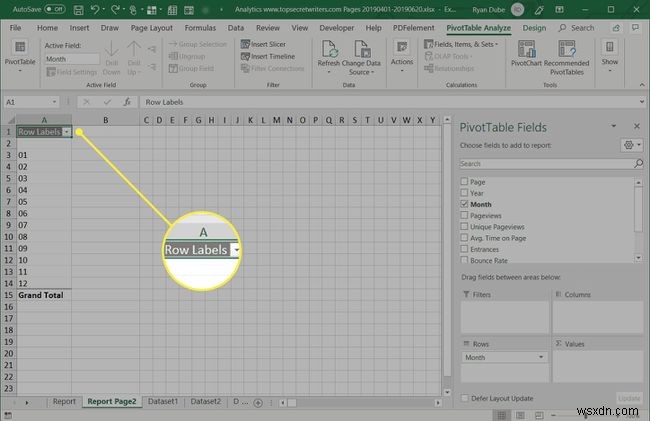 Excel में रिपोर्ट कैसे बनाएं