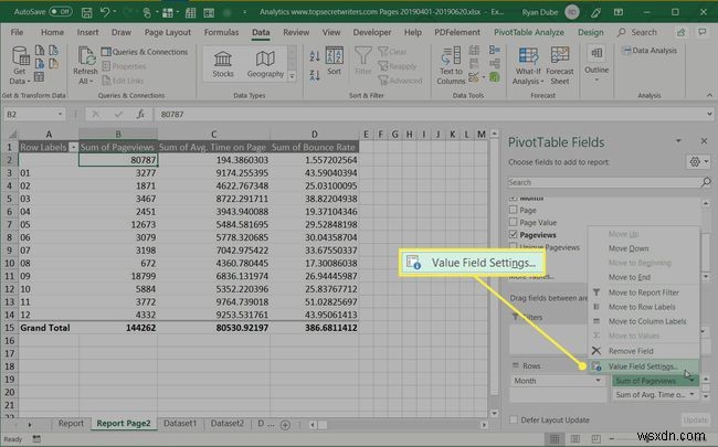 Excel में रिपोर्ट कैसे बनाएं