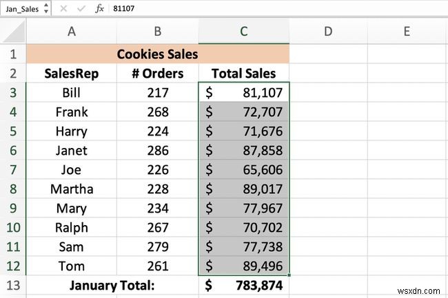 Excel में नामांकित श्रेणी को कैसे परिभाषित और संपादित करें