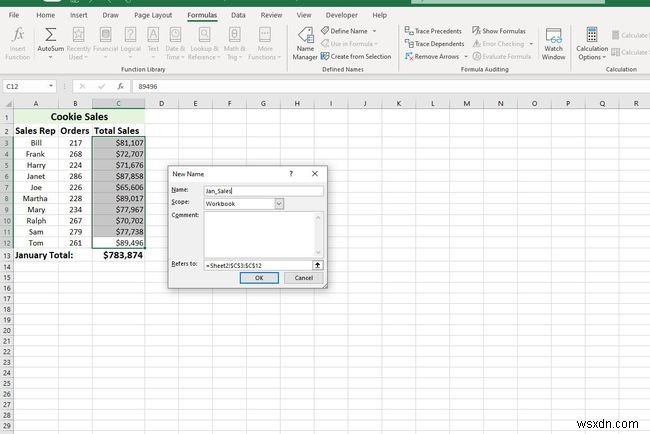 Excel में नामांकित श्रेणी को कैसे परिभाषित और संपादित करें