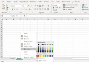 Excel में वर्कशीट टैब के रंग कैसे बदलें
