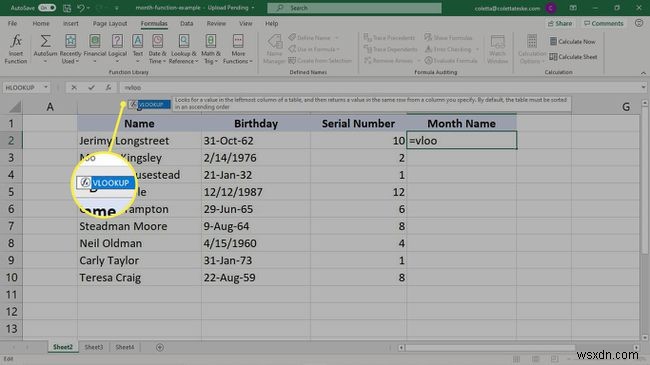 Excel में MONTH फॉर्मूला का उपयोग कैसे करें