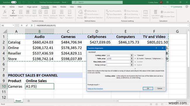 Excel HLOOKUP फंक्शन का उपयोग कैसे करें