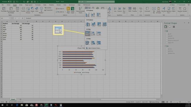 Excel में बार ग्राफ कैसे बनाएं