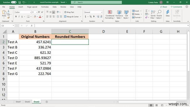 Excel में राउंड फंक्शन का उपयोग कैसे करें