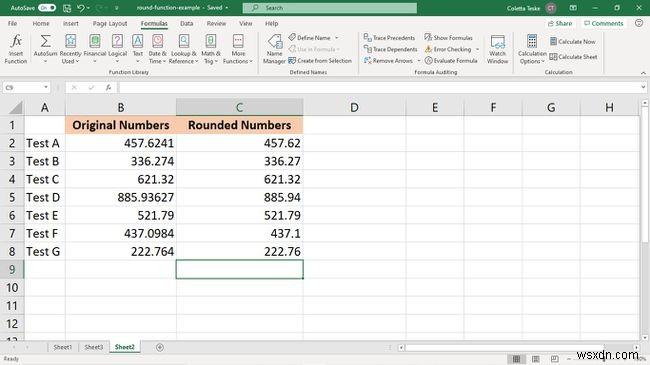 Excel में राउंड फंक्शन का उपयोग कैसे करें