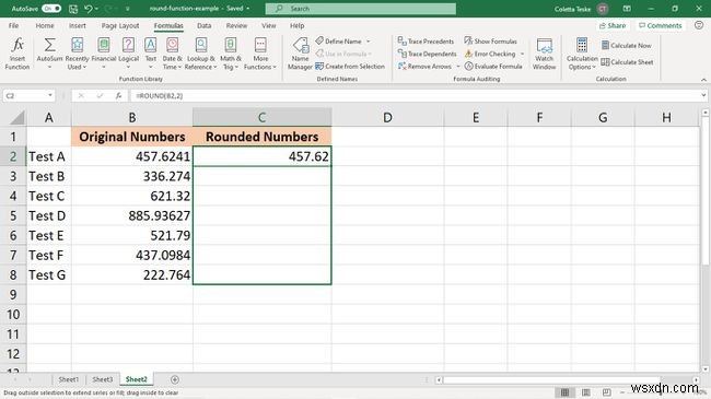 Excel में राउंड फंक्शन का उपयोग कैसे करें