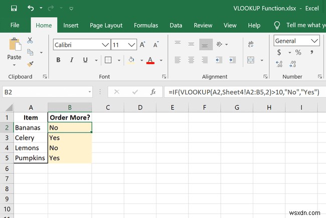 एक्सेल में VLOOKUP फ़ंक्शन का उपयोग कैसे करें