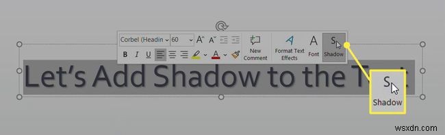 PowerPoint में टेक्स्ट शैडो कैसे लागू करें