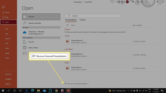 एक सहेजे नहीं गए PowerPoint को कैसे पुनर्प्राप्त करें