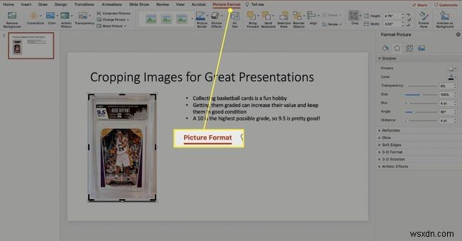 PowerPoint में किसी चित्र को कैसे काटें