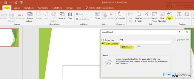 पीडीएफ फाइलों को PowerPoint प्रस्तुतियों में कैसे सम्मिलित करें