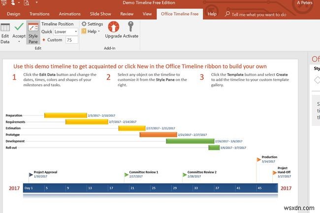 PowerPoint में टाइमलाइन कैसे बनाएं