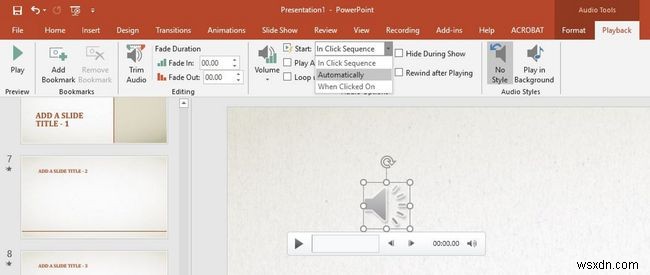 PowerPoint में ऑडियो कैसे जोड़ें