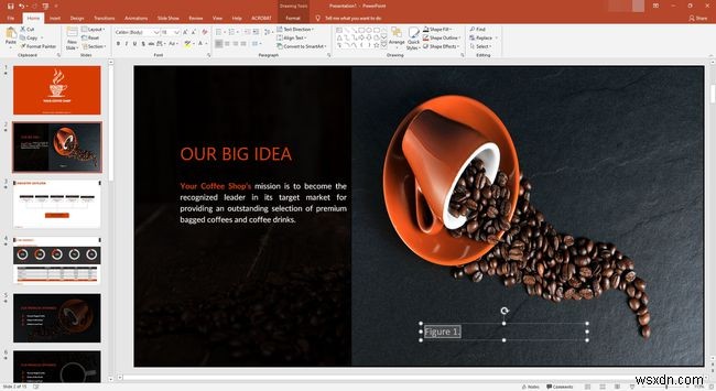 PowerPoint में चित्रों का हवाला कैसे दें