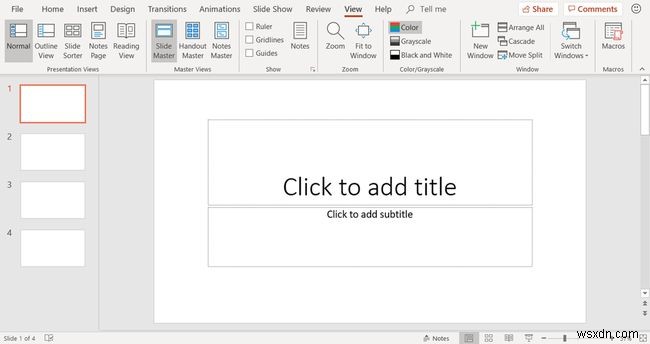 PowerPoint स्लाइड मास्टर लेआउट का उपयोग कैसे करें