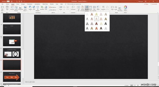 PowerPoint में कर्व्ड टेक्स्ट का उपयोग कैसे करें