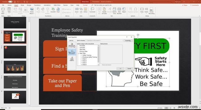 PowerPoint प्रस्तुतियों में हाइपरलिंक जोड़ें