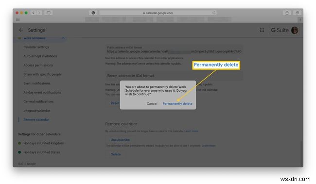 Google कैलेंडर कैसे हटाएं
