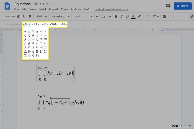 Google डॉक्स में समीकरण संपादक का उपयोग कैसे करें