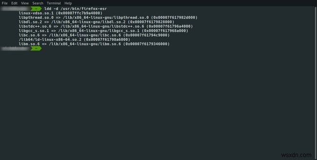 लिनक्स में ldd कमांड का उपयोग करना