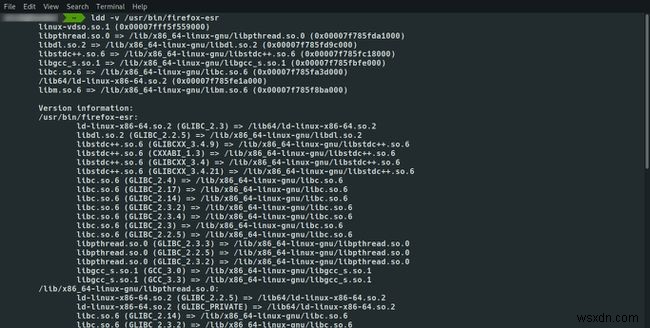 लिनक्स में ldd कमांड का उपयोग करना