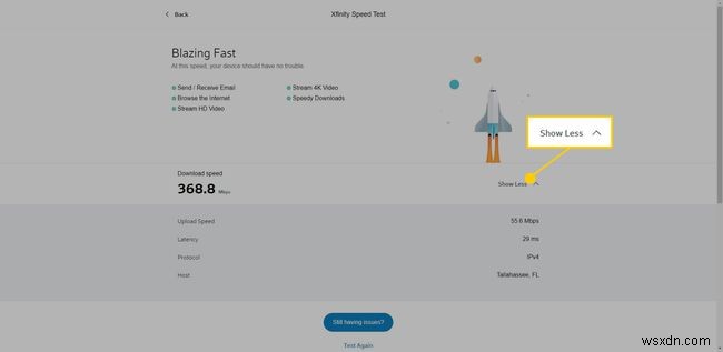 Comcast/Xfinity स्पीड टेस्ट रिव्यू