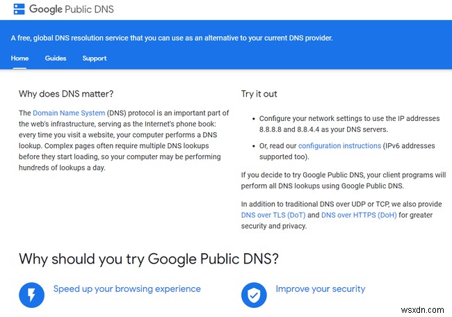निःशुल्क और सार्वजनिक DNS सर्वर