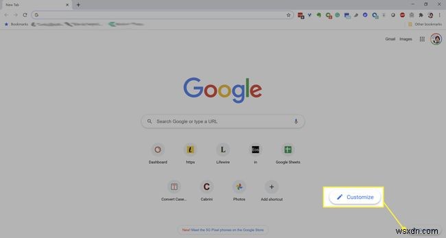 Google Chrome में नए टैब शॉर्टकट कैसे निकालें