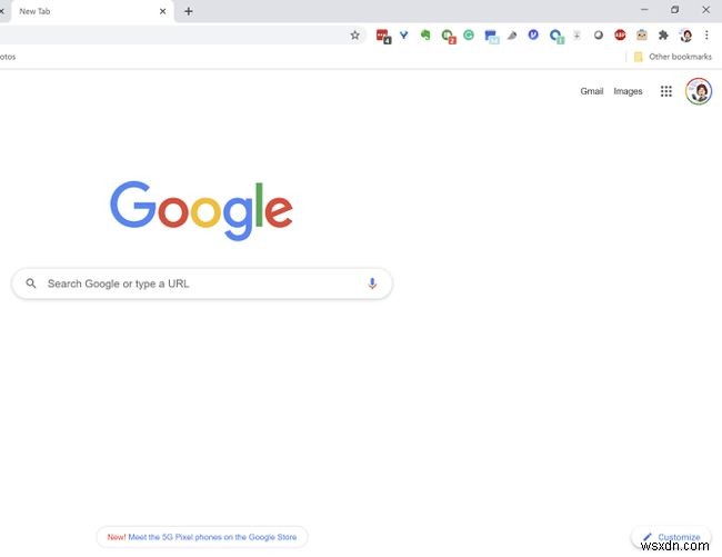 Google Chrome में नए टैब शॉर्टकट कैसे निकालें