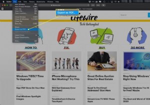 Mac पर Safari में वेब पेज को PDF के रूप में कैसे सेव करें