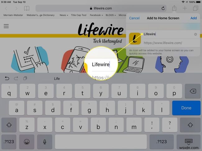सफारी वेबसाइट शॉर्टकट्स को iPads होम स्क्रीन में कैसे जोड़ें