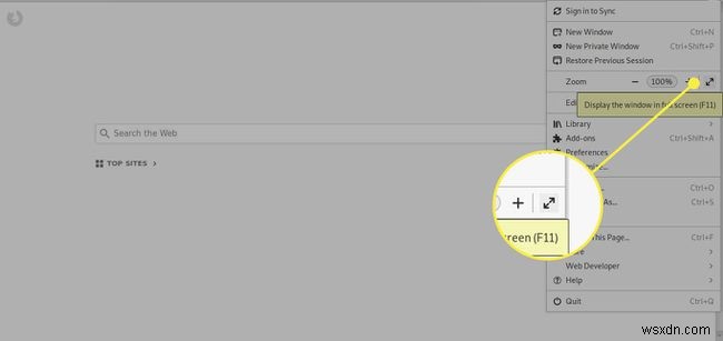 फ़ायरफ़ॉक्स में फ़ुल-स्क्रीन मोड कैसे सक्रिय करें