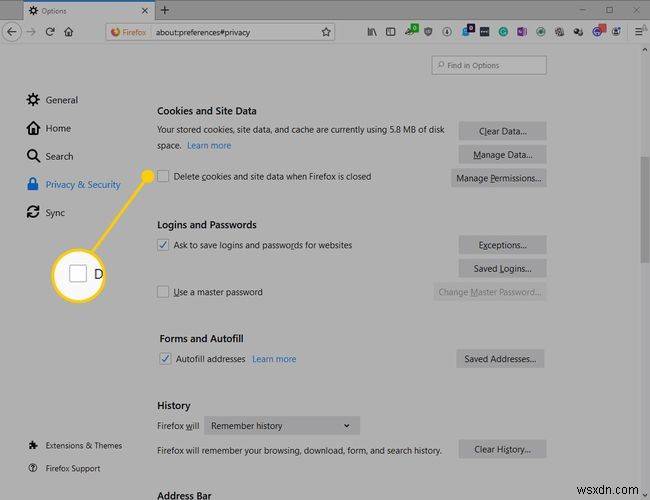 मोज़िला फ़ायरफ़ॉक्स में निजी डेटा कैसे साफ़ करें