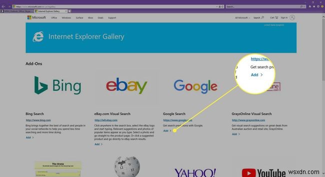इंटरनेट एक्सप्लोरर 11 में सर्च इंजन कैसे जोड़ें