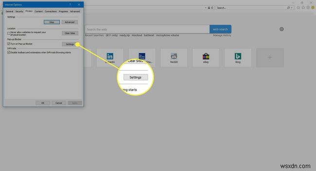 इंटरनेट एक्सप्लोरर 11 में पॉप-अप ब्लॉकर का उपयोग कैसे करें