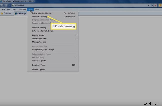 आईई 10 में निजी ब्राउजिंग मोड कैसे सक्रिय करें