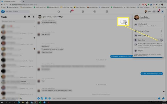 फेसबुक मैसेंजर डार्क मोड कैसे ऑन करें