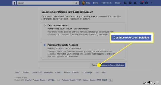 फेसबुक अकाउंट को स्थायी रूप से कैसे डिलीट करें