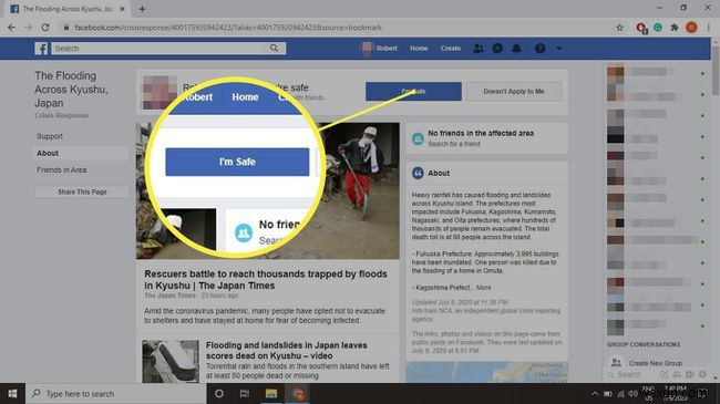 फेसबुक पर खुद को सुरक्षित कैसे चिह्नित करें