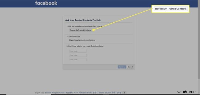 Facebook विश्वसनीय संपर्कों को कैसे सेट अप और उपयोग करें
