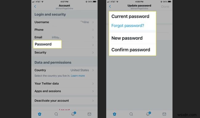 अपना ट्विटर पासवर्ड कैसे बदलें