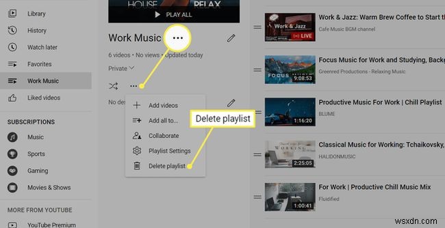 YouTube पर प्लेलिस्ट कैसे हटाएं