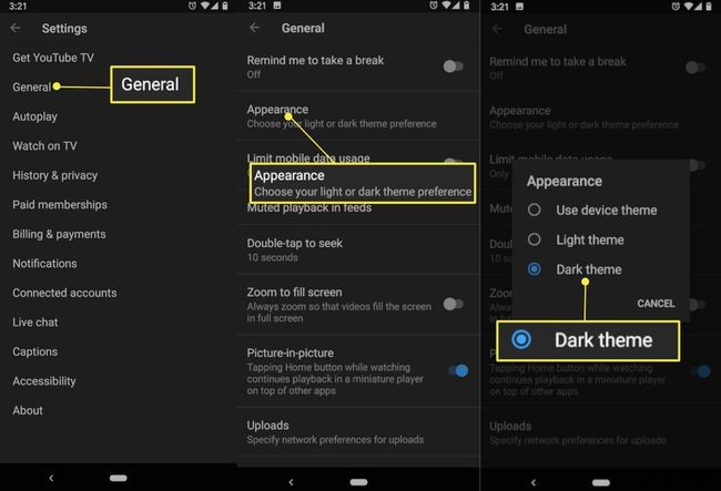 YouTube की डार्क थीम कैसे चालू करें