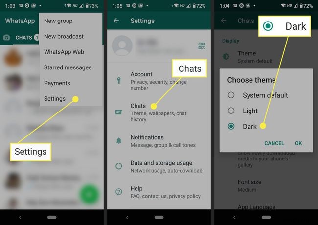 WhatsApp पर डार्क मोड कैसे इनेबल करें