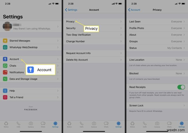 WhatsApp गोपनीयता सेटिंग्स का उपयोग कैसे करें