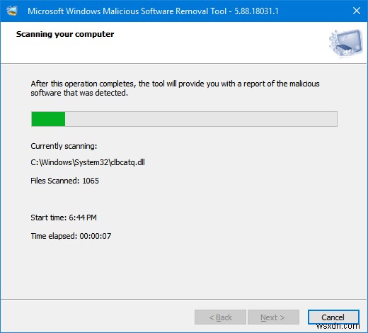 Windows पर दुर्भावनापूर्ण सॉफ़्टवेयर निष्कासन टूल (MRT.exe) का उपयोग करना