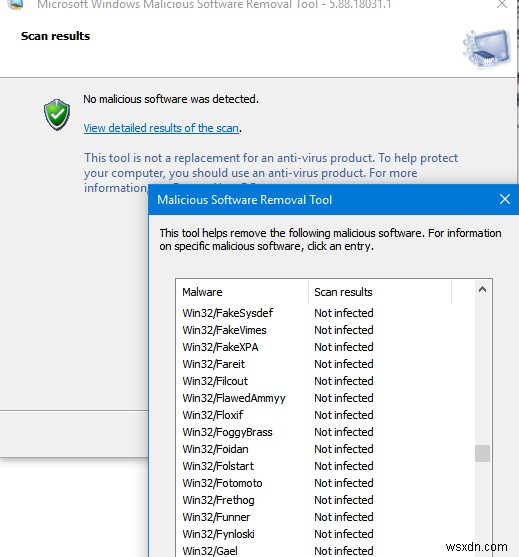 Windows पर दुर्भावनापूर्ण सॉफ़्टवेयर निष्कासन टूल (MRT.exe) का उपयोग करना